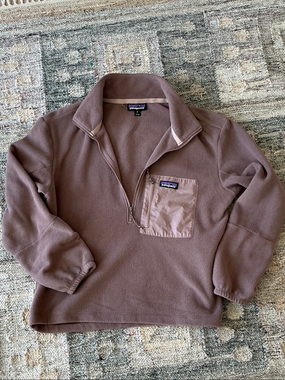 Patagonia Women’s Taupe Brown Half-Zip Fleece Pullover